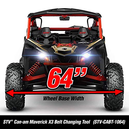 STVMotorsports Can-Am Maverick X3 Belt Changing Tool - Made in The USA (64-inch Wheel Base Width)