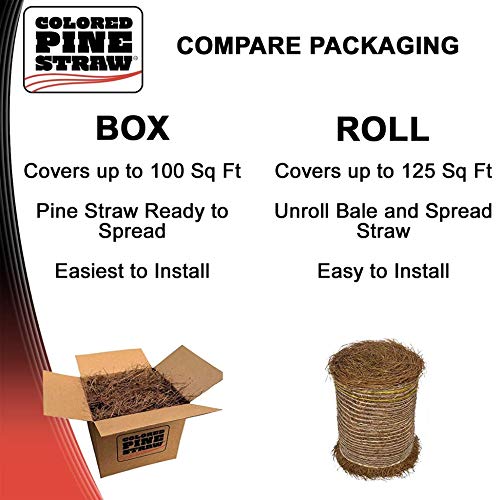 Longleaf Pine Straw Loose in Box for Landscaping - Non-Colored - Covers Up to 90 Square Feet - Thumbnail 3