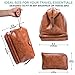 Protravelone Travel Toiletry Bag - Perfect Toiletry Bag for Men - Premium PU Leather Mens Toiletry Bag - Travel Kit for Men - Brown Toiletries Bag - Travel Bags For Toiletries - Travel Accessories