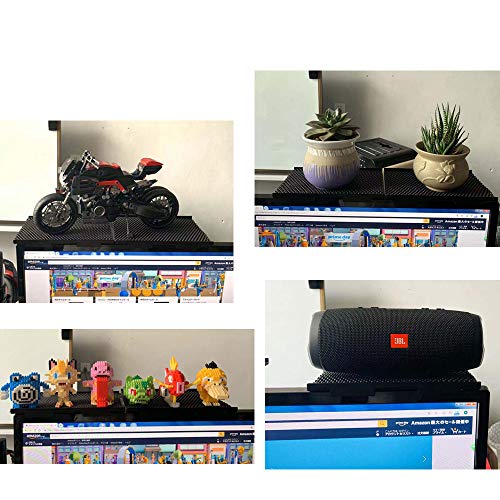 TV Top Shelf 8 Inch Flat Panel Mount for Streaming Devices, Media Boxes, Speakers and Home Decor, Black - Thumbnail 5