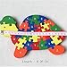 DOUYYE Counting Tortoise Wooden Letters and Numbers Jigsaw Puzzles ,Family Game for Kids ,Interactive Educational Toys for Age 3 4 5 Years Old and Up Baby Preschool Toddler Boys Girls, Birthday Gift