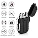 Plasma Arc Lighter Waterproof Windproof Survival USB Rechargeable Electric Lighter Flameless for Outdoor Camping Hiking (Black)thumb 2