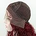 Candice Hair Synthetic Wig Lace Front Wigs Long Loose Curly with Baby Hair Natural Hairline Heat Resistant Fiber Lace Wigs Swiss Natural Wine Red Wig For Black Women 180% Density 24 Inch 118 …