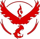 Team Valor Pokemon Vinyl Decal Sticker|Cars Trucks Vans Walls Laptops|RED|5.5 In|KCD631