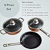 Non-Stick-Cooking-Pans-and-Pots-Set-5-pcs-Oven-Safe-Copper-Cookware-Saucepan-Pots-with-Lids-Kitchenware-Frying-Pan-by-Nuovva Non-Stick Cooking Pans and Pots Set - 5 pcs Oven Safe Copper Cookware - Induction Hob Saucepan Pots with Lids…