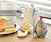 1 X Boiled Cute Plastic Novelty Funny Egg Cup Holder With Eating Spoon Knight In Shining Armour