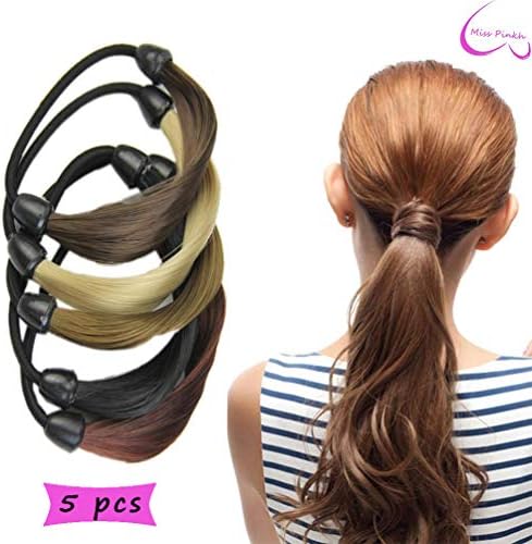 Fashion Women Straight Wig Elastic Hair Band Rope Scrunchie Ponytail Holder