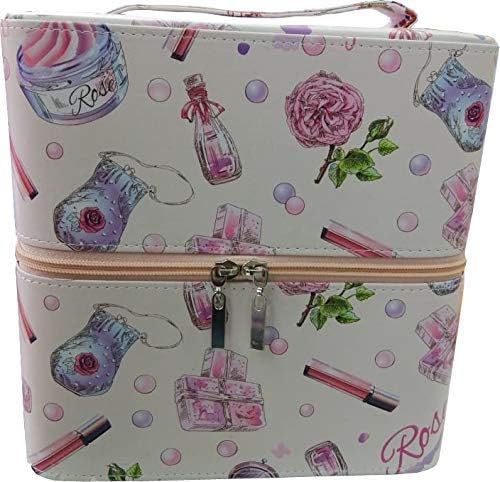 DISHIN Cosmetic Studio Box Designed To Fit All Cosmetics Make Up Bag Organizer Train Case