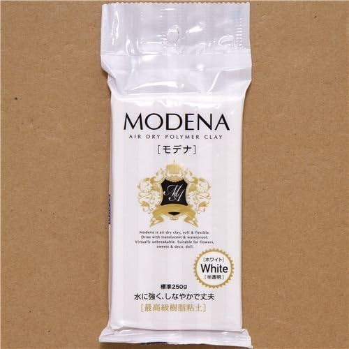 white soft & translucent Modena clay Japan by Padico Clay