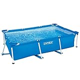 Intex 8.5' x 5.3' x 2.13' Rectangular Frame Above Ground Backyard Swimming Pool