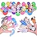 FUN LITTLE TOYS Easter Eggs with Finger Puppets & Pendants for Party Favors, Easter Eggs Filler