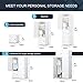 KOUSI Dresser Small Closet Wardrobe Drawer Storage for Clothes Small Wardrobe Storage for Small Spaces Clothes Storage Dresser, Capacious Customizable, White, 5 Cubes 1 Hanging Clothes
