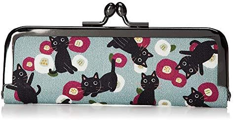 猫 印鑑ケース がま口 ネコ柄 日本製 朱肉付き はんこ 判子 ネコ雑貨 和風 和柄 猫グッズ かわいい レディース メンズ オシャレ Gtline Favolic ファボリック