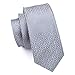 Hi-Tie Retro Silver Geometric Pattern Tie Set