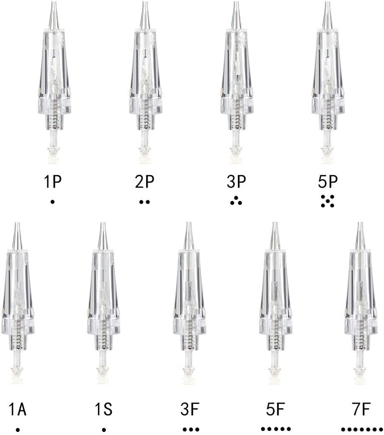 10pcs disposable cartridge needles sterilized individual packing permanent makeup eyebrow lip eyeliner tattoo machine 1r 3r (3f)