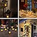 Beichi Set of 6 Remote Control Votive Candles Battery Operated, Flameless Flickering Tealight Candles, LED Timer Tea Lights in Amber Yellow Flame, Unscented Outdoor Electric Candles, D1.5