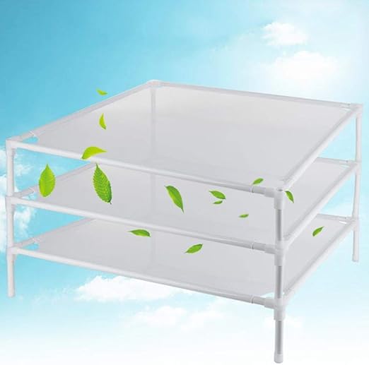 Amazon Com Drying Rack Balcony Mesh Drying Net Stand Clothes