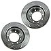 Performance Brake Rotor Drilled Slotted Front Coated Pair for Ford F250