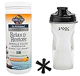 Garden of Life Dr. formulated Magnesium Orange Dreamsicle 6.9 oz (196 g) in Bundle with Jaxx Shaker Black 28 oz