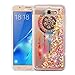 Wydan Case for Samsung Galaxy J7 Sky Pro, Perx, J7 V, J7 Prime, Halo, J7 2017 - Slim Hybrid Liquid Bling Glitter Sparkle Quicksand Waterfall Shockproof TPU Phone Cover - Dreamcatcher