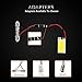 Everbright 4-Pack Super White COB 21-SMD LED Panel Dome Lamp Car Interior Reading Plate Light Roof Ceiling Interior Wired Lamp With 4× BA9S Adapter,4 × T10 Adapter,4 × Festoon Adapter (DC-12V)