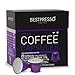 40 Bestpresso Nespresso Compatible Gourmet Coffee Capsules - Nespresso Pods Alternative: INTENSO Blend and LUNGO Blend (High Intensity) Natural Espresso Flavor - Certified Genuine Espresso
