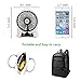 MED® Rechargeable Portable Handheld Mini USB fan with Upgrade 2600mAh Battery,with Side Light, 3 Speeds, Personal Cooling for Traveling,Boating,Baby Stroller,Fishing,Camping