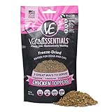 Vital Essentials Freeze-Dried Chicken Toppers Grain Free Limited Ingredient for Dogs or Cats, 6 Ounce Bag