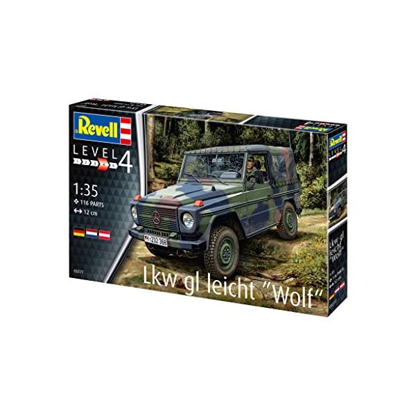 Revell Modellbausatz LKW GL Leicht Wolf I MaÃstab 1:35 I Detailgetreue Nachbildung mit vielseitigen DarstellungsmÃ¶glichkeiten I Abziehbilder fÃ¼r Verschiedene Einsatzszenarien – Bild 6