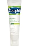 Cetaphil Daily Facial Moisturizer with Sunscreen, SPF 50+, 1.7 Fluid Ounce (Pack of 2)