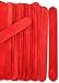 CraftySticks- 100 Pack, 6 Inch Red Color, Jumbo Wood Popsicle Sticks for Crafts, Home, School Art, Building, Learning, Wood Tongue Depressor Size