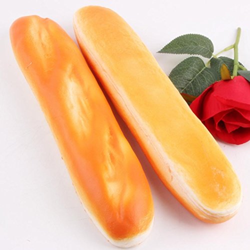 Balakie Xmas Gifts Squishy Simulation Long Strip Bread Bread Phone Straps Slow Rising Bun Charms Gifts Toys