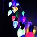 7.3ft 20 LEDs Cone Battery Operated LED Christmas Lights - 2 Work Modes RGBY Christmas String Lights, Multi-color Fairy String Lights for Christmas, Holiday, Party, Event Decorative Lighting