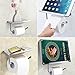 E-PRANCE Toilet Paper Holder with Shelf - Heavy Duty Bathroom Tissue Holder Toilet Roll Holder Wall Mount, Chrome