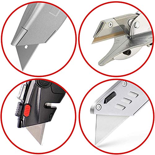 Red Oak Tools Heavy Duty Utility Knife Blades SK5 Steel 10-pack, in Convenient Storage Box