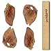Jack&Pup Prime Extra Thick Whole Pig Ears Odor Free Dog Treats, (8 Pack) – Premium Grade Long Lasting All Natural and Unflavored Gourmet Dog Treat Chews – Fresh & Tasty Low-Calorie Treat