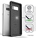 Galaxy Note 8 Heavy Duty Case - Encased (Rebel Series) Military Grade Rugged Cover w/TPU for Samsung Note 8 Phone (Black)