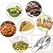 Boao 2 Packs Buffet Tongs Stainless Steel Kitchen Tongs Serving Tongs Salad Tongs Cake Tongs Bread Tongs