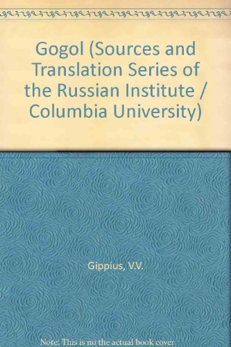 Gogol (Sources and Translation Series of the Russian Institute Columbia University)