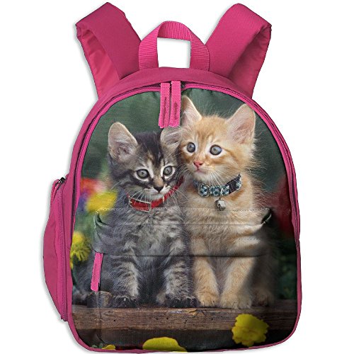 Mini Student School Bags Backpack Daypack Cool With Animal Cat Cute Flower Grey Kitten.jpg Super Bookbag Break For Children Boys Girls Pink