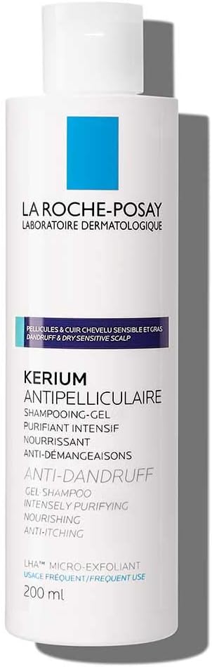 La Roche- Posay Kerium Anti-Dandruff Gel Shampoo For Oily Scalp 200ml, No, 6 g (Pack of 1) - Image 4