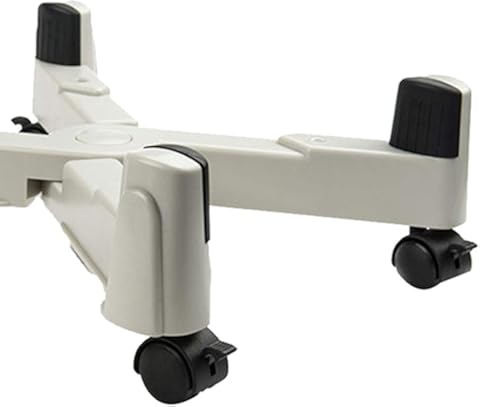 Gazechimp Computadora De Escritorio Móvil Funda CPU Soporte para Computadora Rolling Adjustable Cart Stand # 2 - Blanco
