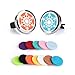 【2Pack】BRIGHTSHOW Car Fragrance Diffuser Vent Clip Car Air Freshener Perfume Clamp Aromatherapy Essential Oil Diffuser Stainless Steel Locket with Vent Clip and 10 Oil Refill Pads