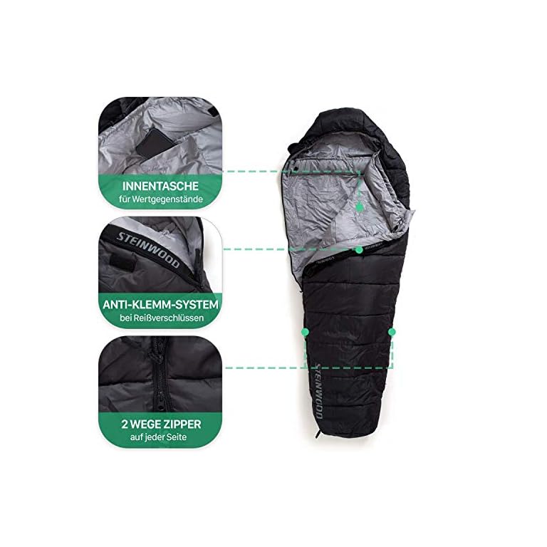 Schlafsack Outdoor Deckenschlafsack Koppelbar, -20 ℃-10℃ Schlafsäcke