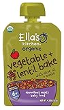 Ella's Kitchen Organic 6+ Months Baby Food, Vegetable Bake with Lentils, 4.5 oz. Pouch (Pack of 6)