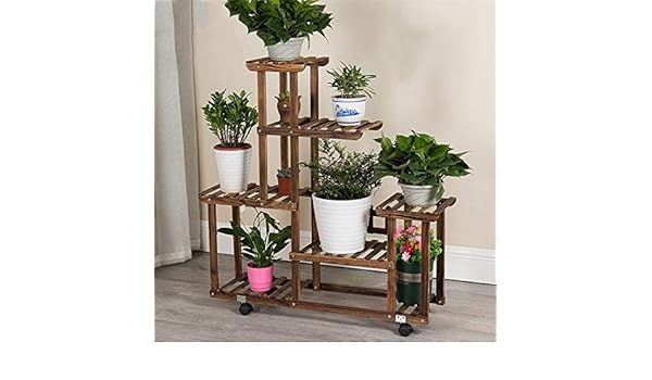 ChenDz Estante de Flores Verde De Varios Pisos Sala de Estar ...