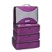 G4Free Travel Packing Cubes,Accessories Luggage Organizers 4pcs Set(Purple)