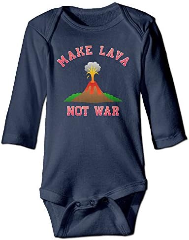 Neutral Bodysuits MAKE LAVA NOT WAR Long Sleeve