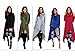 Xuan2Xuan3 Womens Kangaroo Pockets Loose Hoodies Sweatshirts Outerwear Coat Dress, Black, XXX-Large