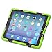 iPad Air 2 Case,iPad 6 Case,AceguarderNew Design[Waterproof][Shockproof][Scratchproof][Drop Resistance] Super Protection Cover Case iPad Air 2(iPad 6)(2015)(Green-Black)
